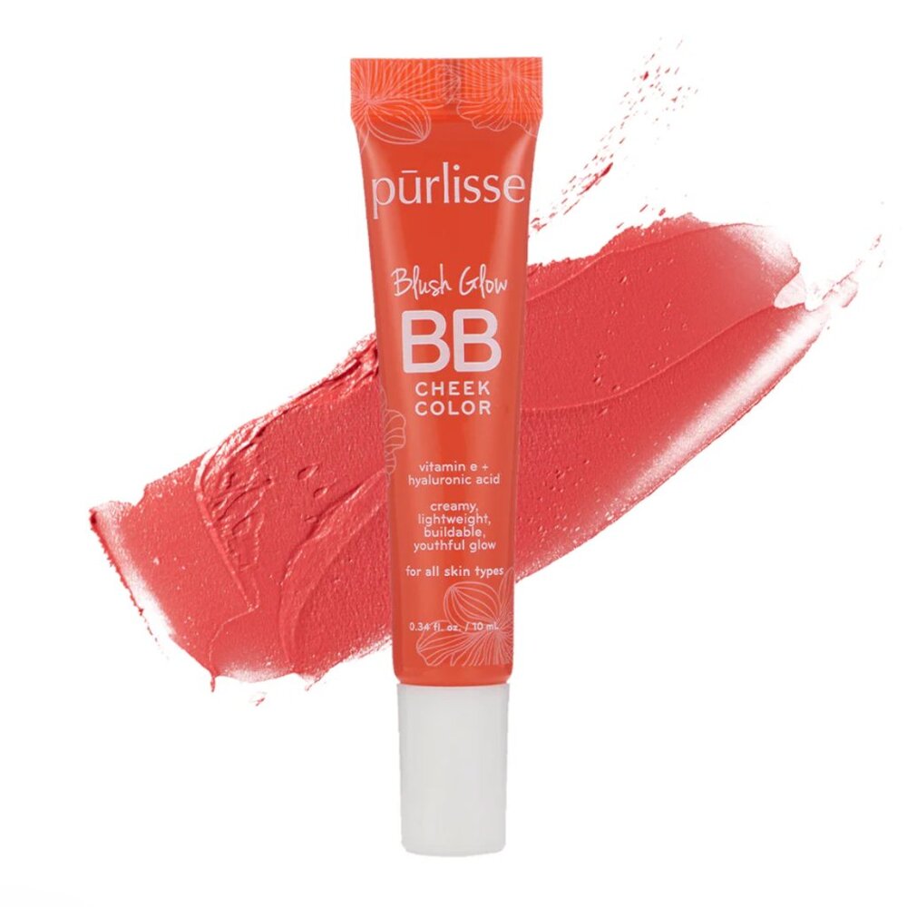 Purlisse Blush Glow BB Cheek Color in Vivid Coral